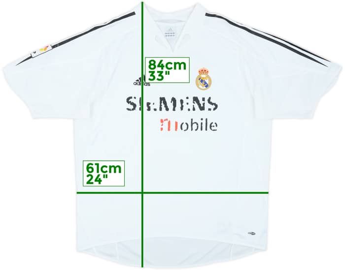 2004-05 Real Madrid Home Shirt - 4/10 - (XL)