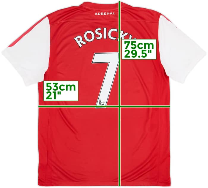 2011-12 Arsenal Home Shirt Rosicky #7 - 5/10 - (L)