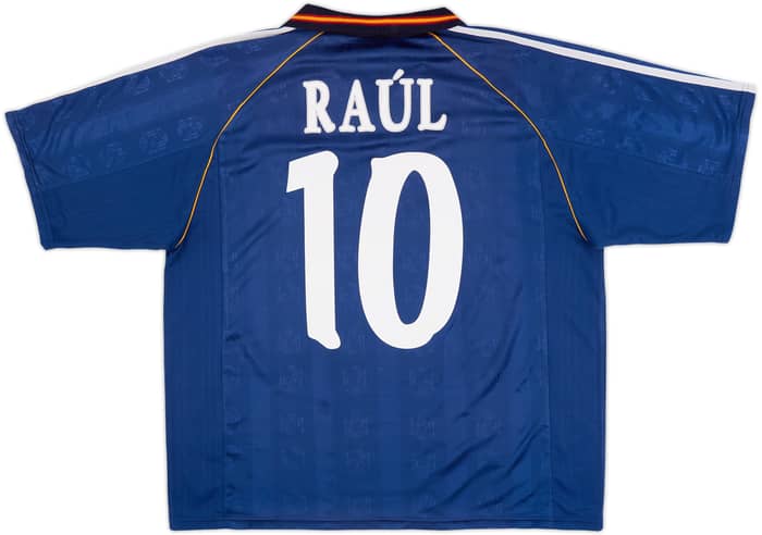 1999-00 España Camiseta Visitante Raul #10 - 5/10 - (XL)