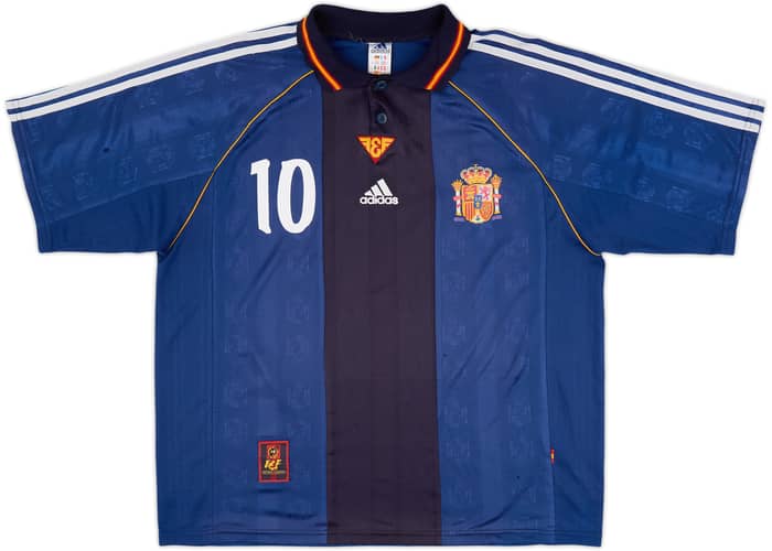 1999-00 España Camiseta Visitante Raul #10 - 5/10 - (XL)