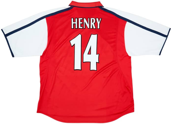 2000-02 Arsenal Home Shirt Henry #14 - 9/10 - (XXL)