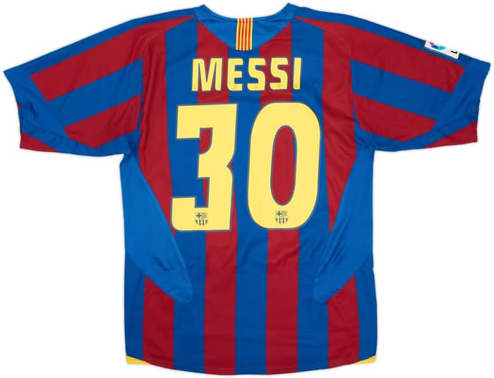 2005-06 Barcelona Home Shirt Messi #30 - 8/10 - (XL.Boys)