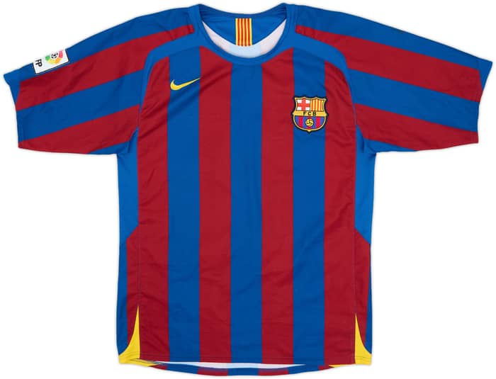 2005-06 Barcelona Home Shirt Messi #30 - 8/10 - (XL.Boys)