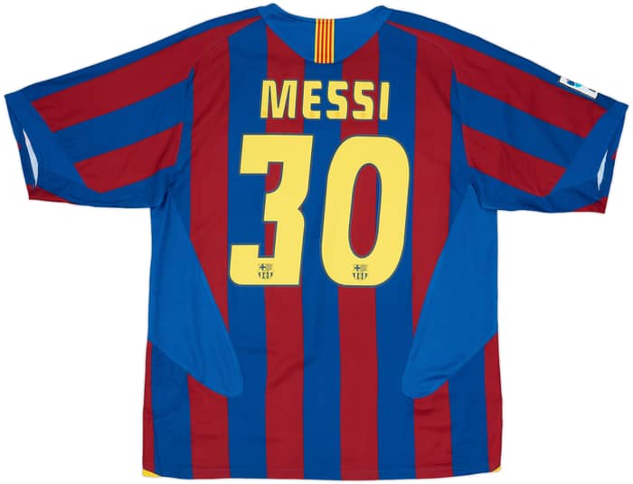2005-06 Barcelona Home Shirt Messi #30 - 8/10 - (L)