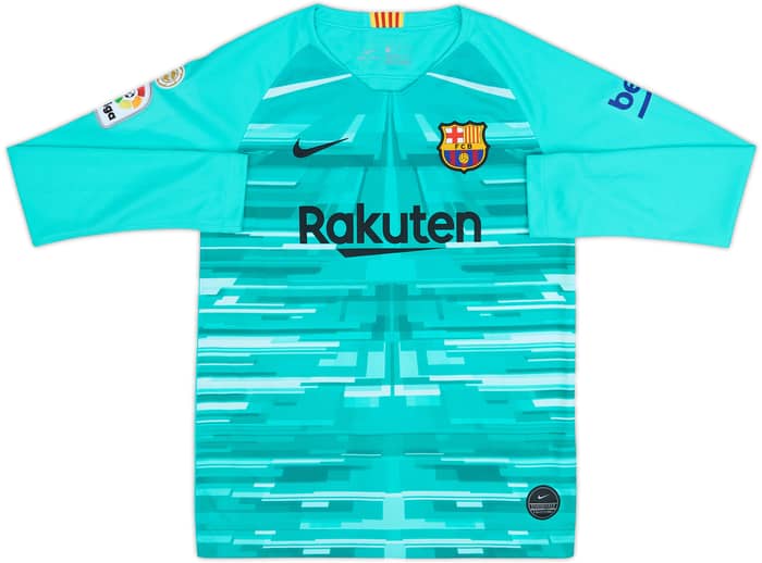 2019-20 Barcelona GK Shirt - 10/10 - (L.Boys)