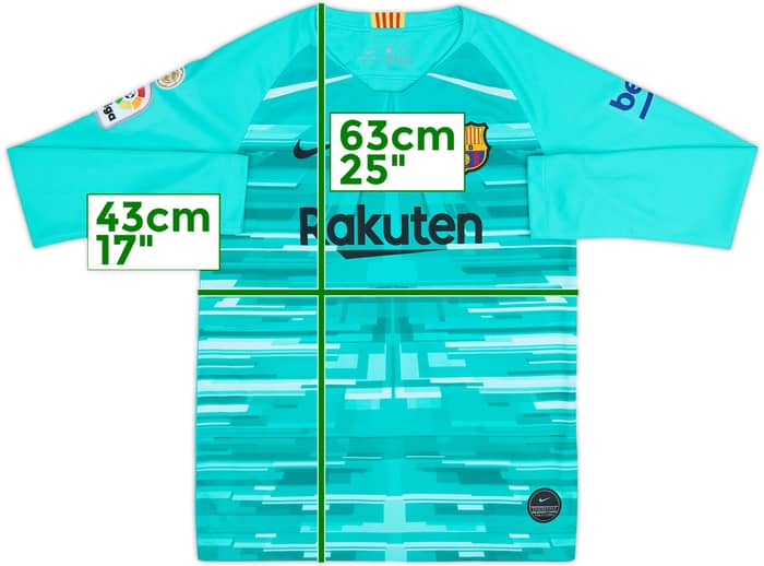 2019-20 Barcelona GK Shirt - 10/10 - (L.Boys)