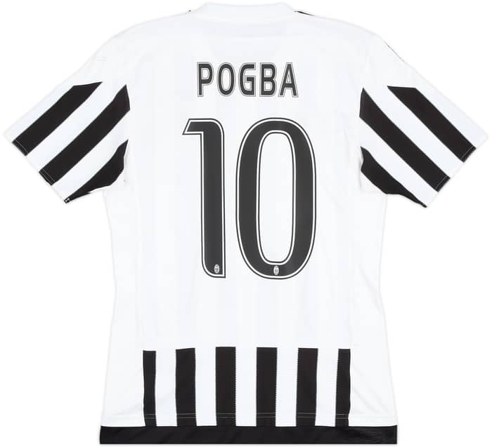 2015-16 Juventus Home Shirt Pogba #10 - 7/10 - (S)