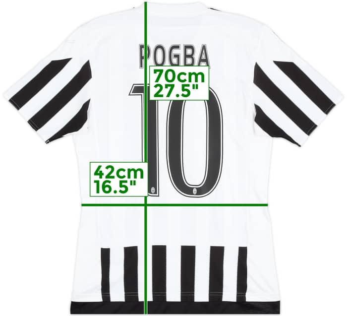 2015-16 Juventus Home Shirt Pogba #10 - 7/10 - (S)