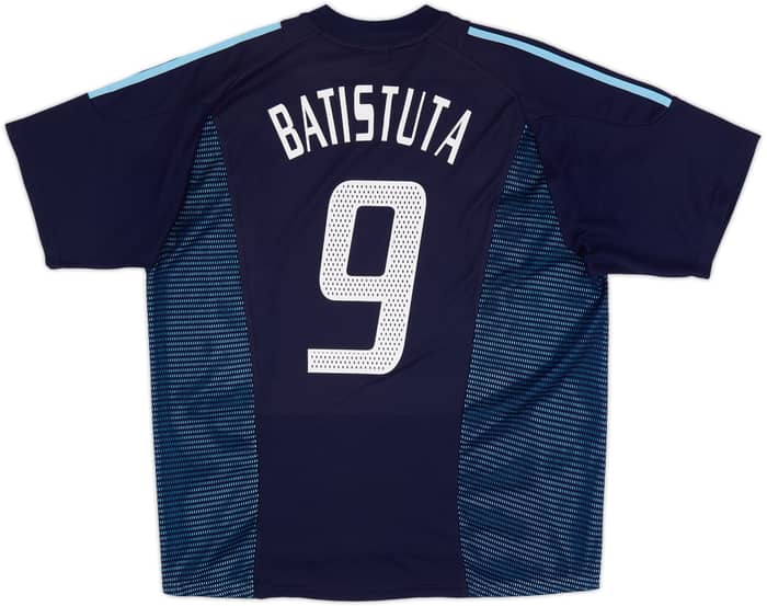 2002-04 Argentina Away Shirt Batistuta #9 - 10/10 - (XL)