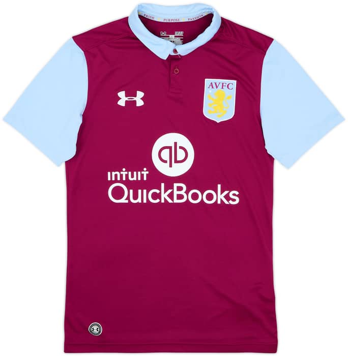 2016-17 Aston Villa Home Shirt - 8/10 - (S)