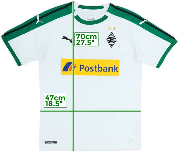 2018-19 Borussia Monchengladbach Home Shirt - 7/10 - (S)