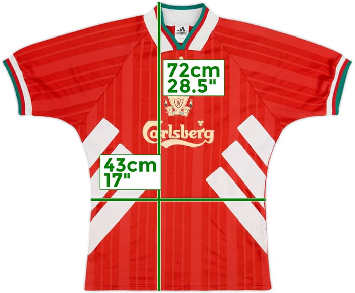 1993-95 Liverpool Home Shirt - 7/10 - (S)