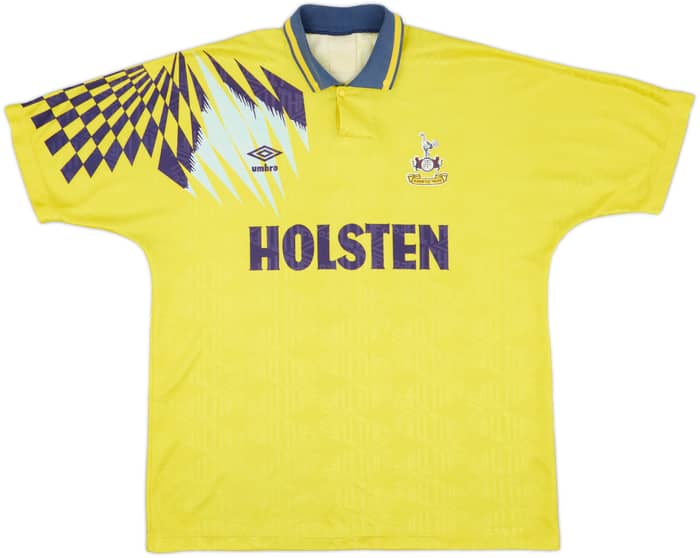 1991-95 Tottenham Away Shirt Sheringham #10 - 7/10 - (L)