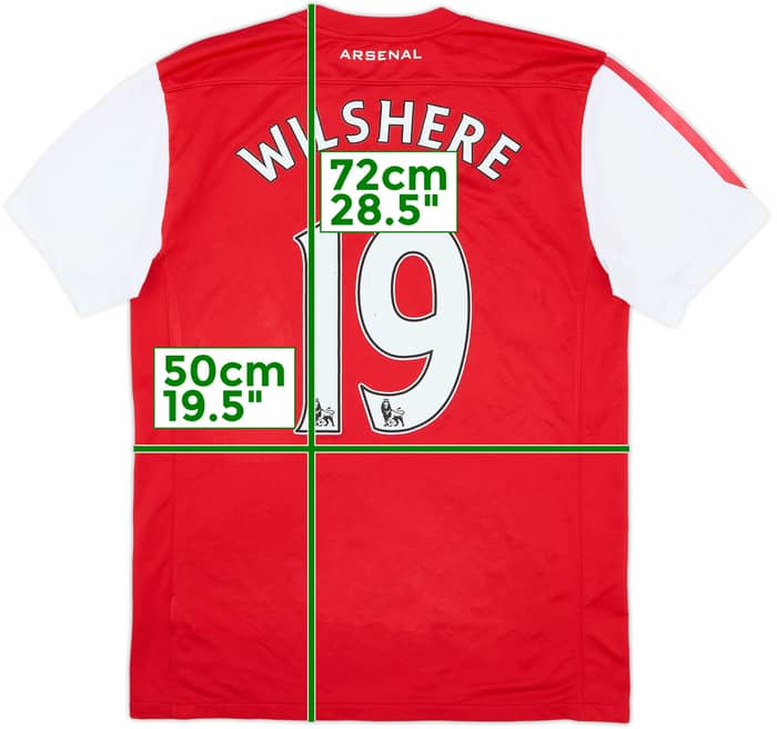 2011-12 Arsenal Home Shirt Wilshere #19 - 5/10 - (M)