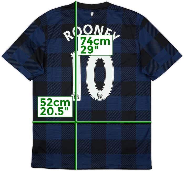 2013-14 Manchester United Away Shirt Rooney #10 - 7/10 - (M)