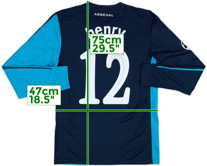 2011-12 Arsenal Away L/S Shirt Henry #12 (S)
