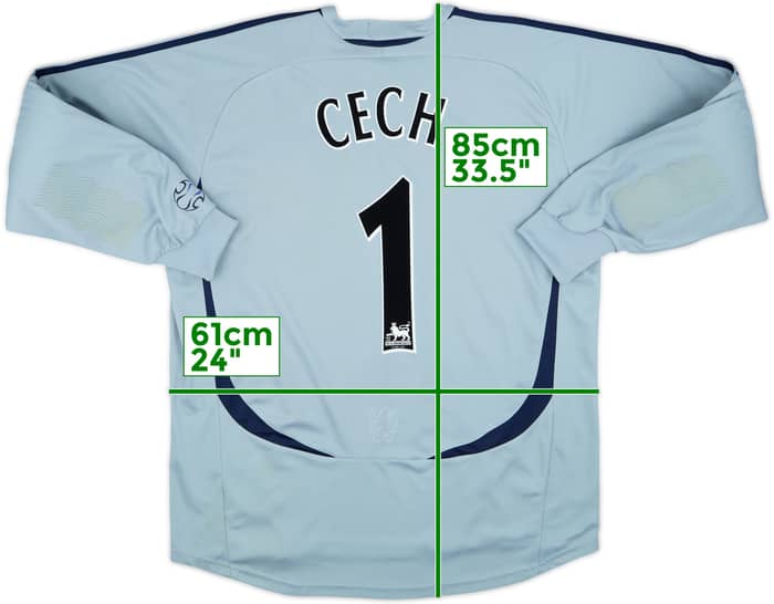 Camiseta de portero del Chelsea 2007-08 Cech #1 - 8/10 - (XL)