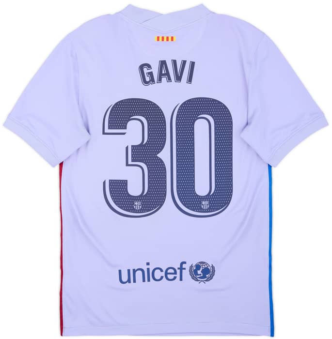 2021-22 Barcelona Away Shirt Gavi #30 - 8/10 - (S)