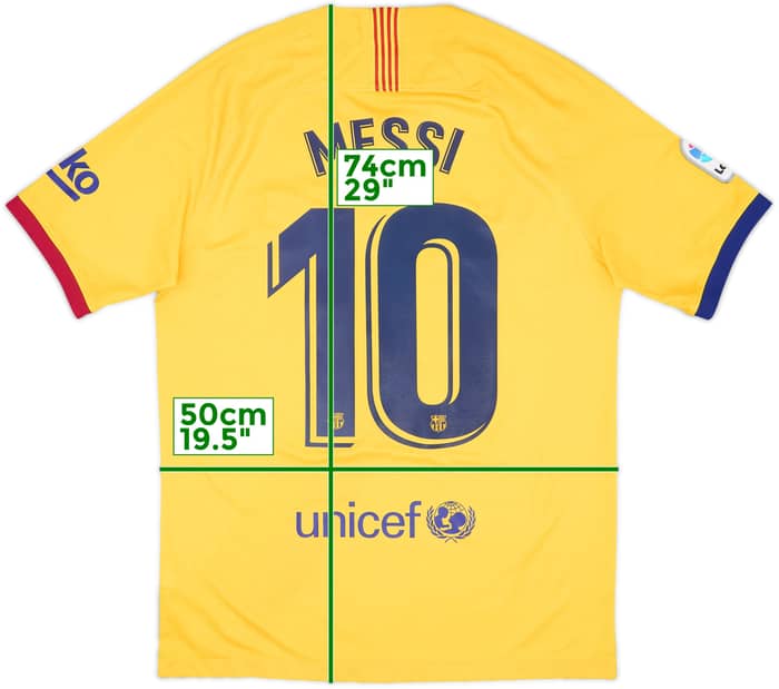 2019-20 Barcelona Away Shirt Messi #10 - 8/10 - (M)