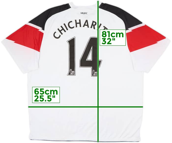 2010-12 Manchester United Away Shirt Chicharito #14 - 6/10 - (XXL)