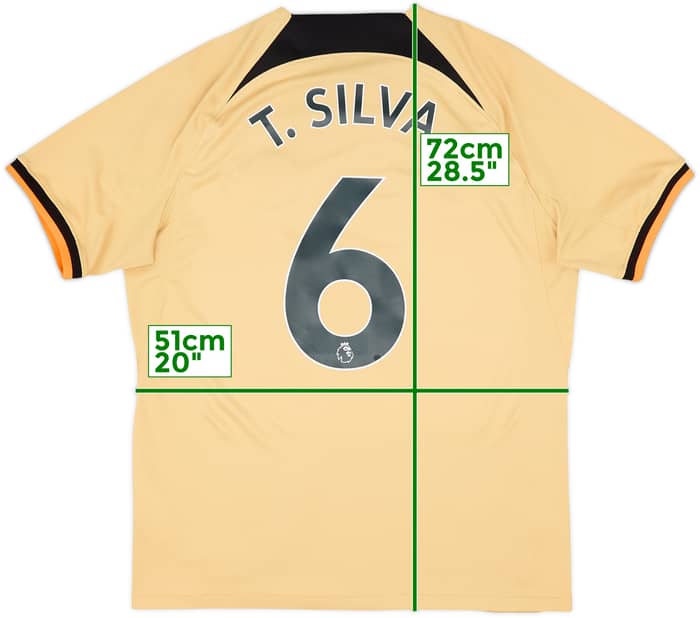 2022-23 Chelsea Maillot third T. Silva #6 - 9/10 - (L)