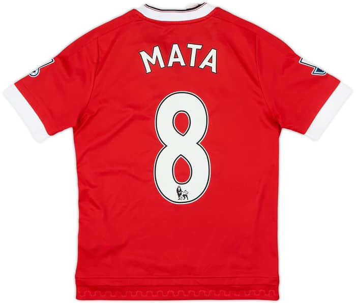 2015-16 Manchester United Home Shirt Mata #8 - 4/10 - (M.Boys)