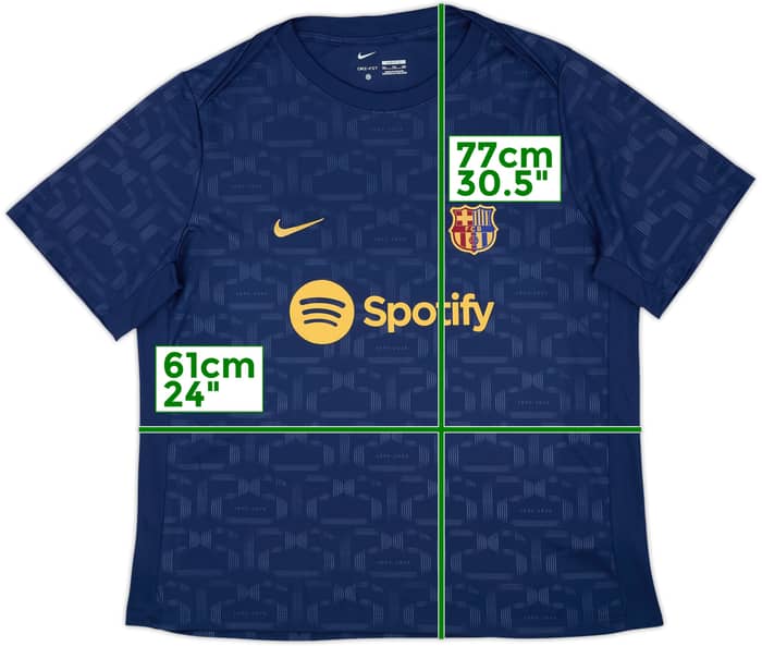 2024-25 Barcelona Nike Training Shirt - 10/10 - (XXL)