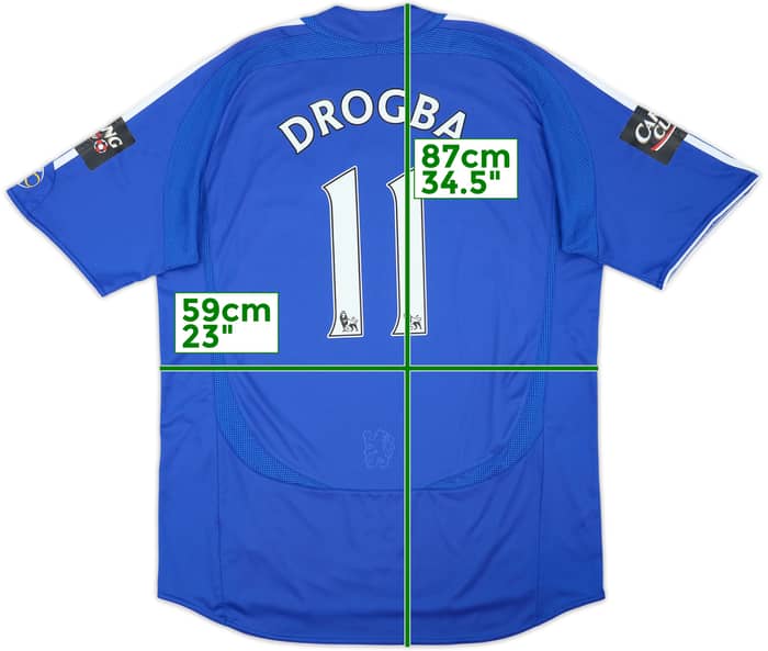 2006-08 Chelsea Camiseta Local Drogba #11 - 6/10 - (XL)