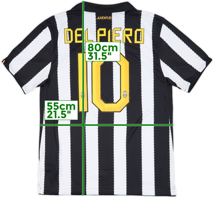 2010-11 Juventus Home Shirt Del Piero #10 (L)