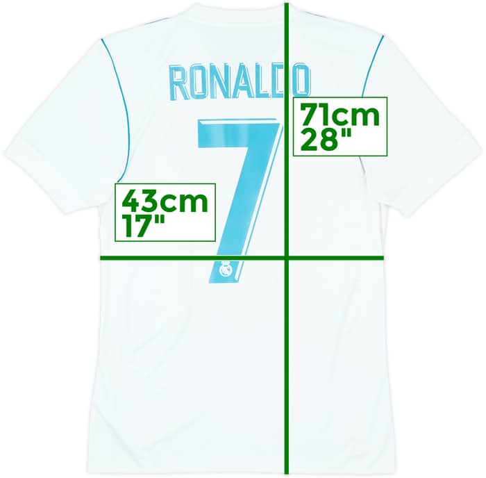2017-18 Real Madrid Home Shirt Ronaldo #7 - 8/10 - (S)