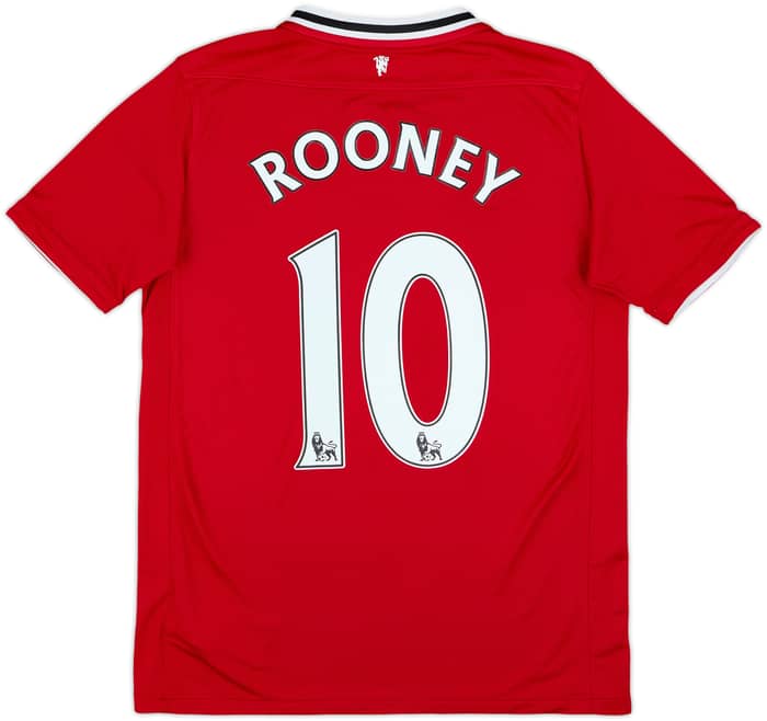 2011-12 Manchester United Home Shirt Rooney #10 - 8/10 - (XL.Boys)