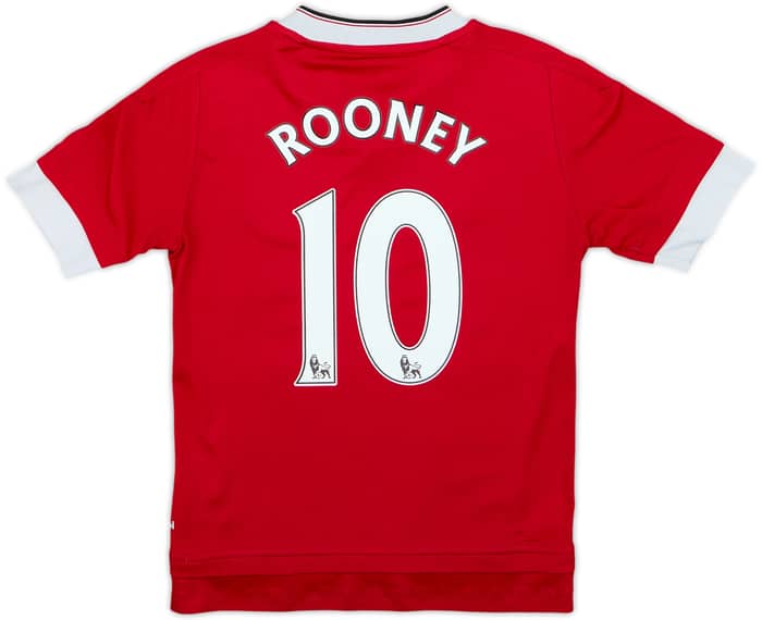 2015-16 Manchester United Home Shirt Rooney #10 - 8/10 - (7-8 Years)