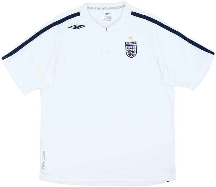 2006-08 England Umbro 1/4 Zip Training Shirt - 6/10 - (XL)