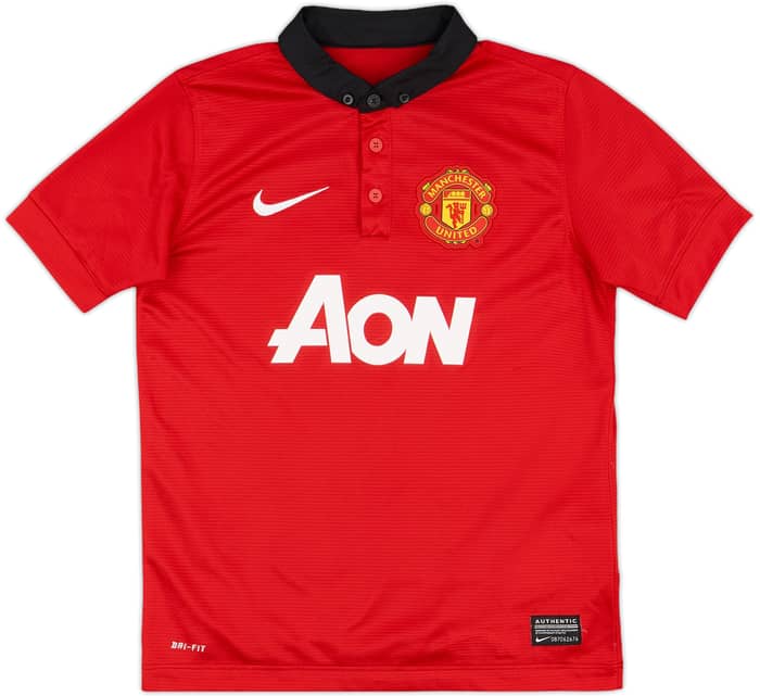 2013-14 Manchester United Home Shirt V.Persie #20 - 9/10 - (S.Boys)