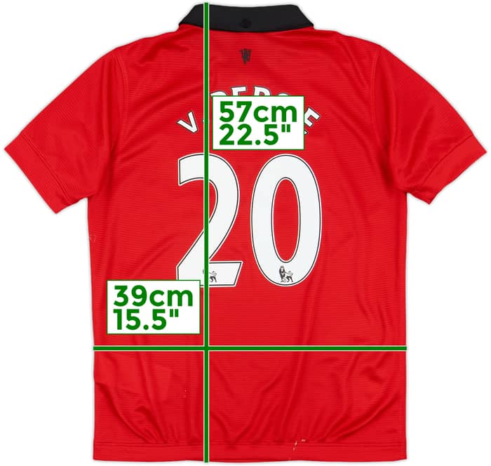 2013-14 Manchester United Home Shirt V.Persie #20 - 9/10 - (S.Boys)