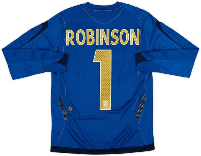 2006-08 England GK Shirt Robinson #1 - 6/10 - (L.Boys)