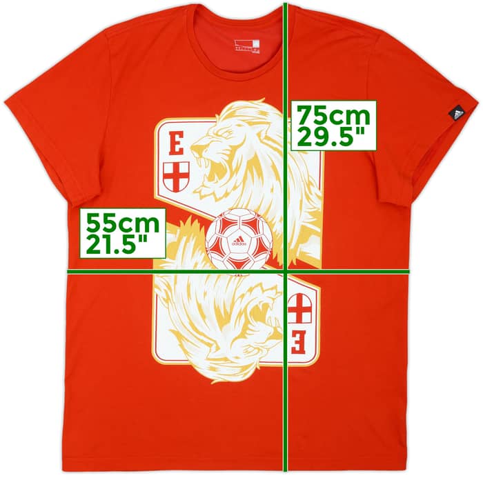 2015-16 England adidas Graphic Tee - 6/10 - (L)