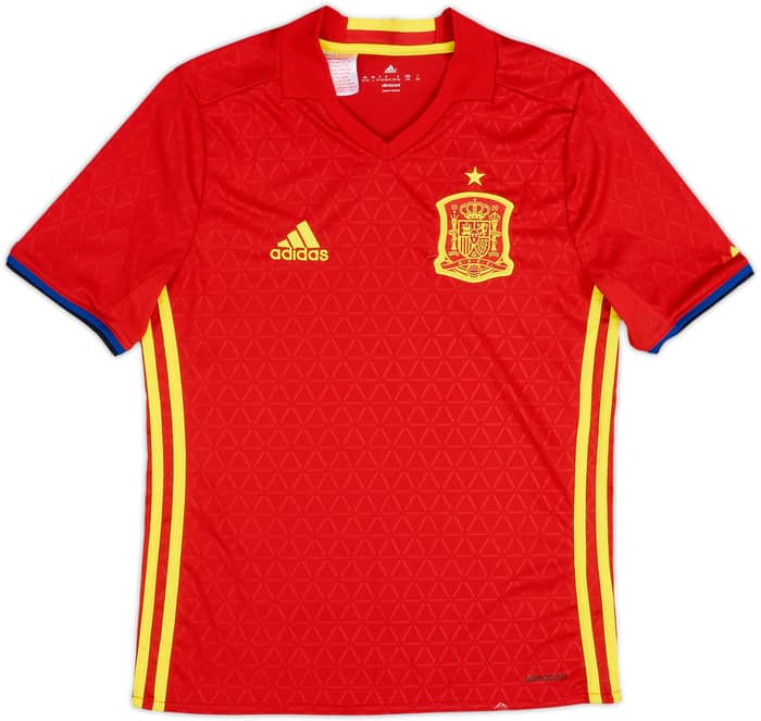 2016-17 Spain Home Shirt - 8/10 - (L.Boys)