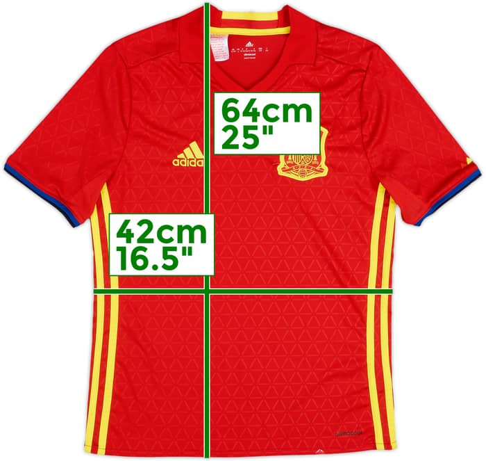 2016-17 Spain Home Shirt - 8/10 - (L.Boys)
