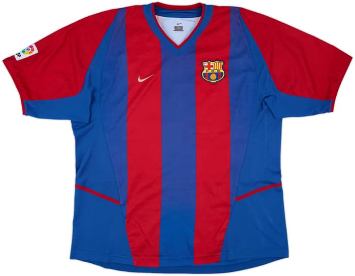2002-03 Barcelona Home Shirt Riquelme #10 - 8/10 - (XL)