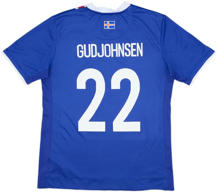 2016-18 Iceland Home Shirt Gudjohnsen #22 - 7/10 - (M)
