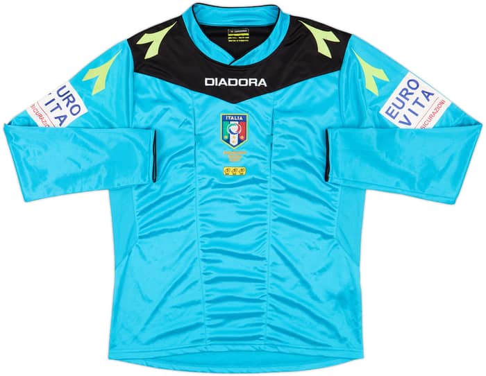 2014-15 Italy FIGC Diadora Referee L/S Shirt - 8/10 - (S)
