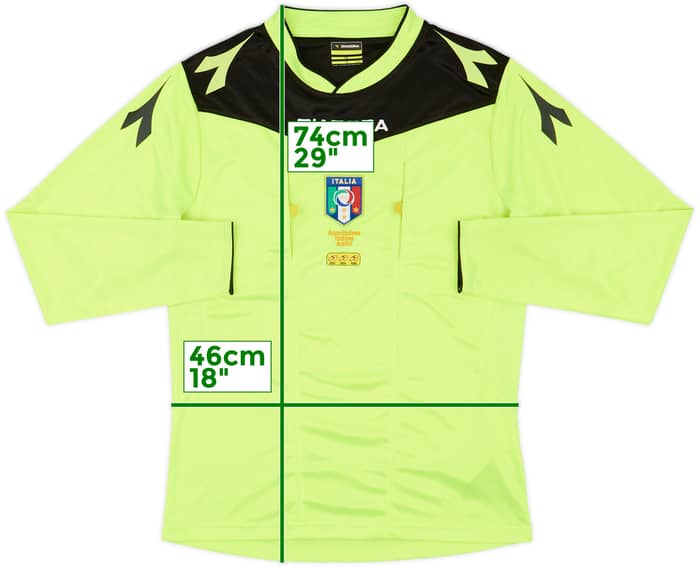 2014-15 Italy Diadora Referee L/S Shirt - 9/10 - (S)