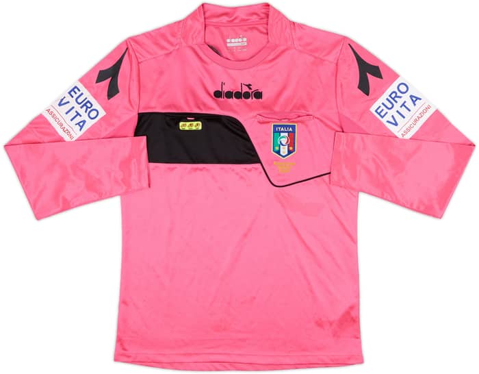 2017-18 Italy Diadora Referee L/S Shirt - 9/10 - (S)