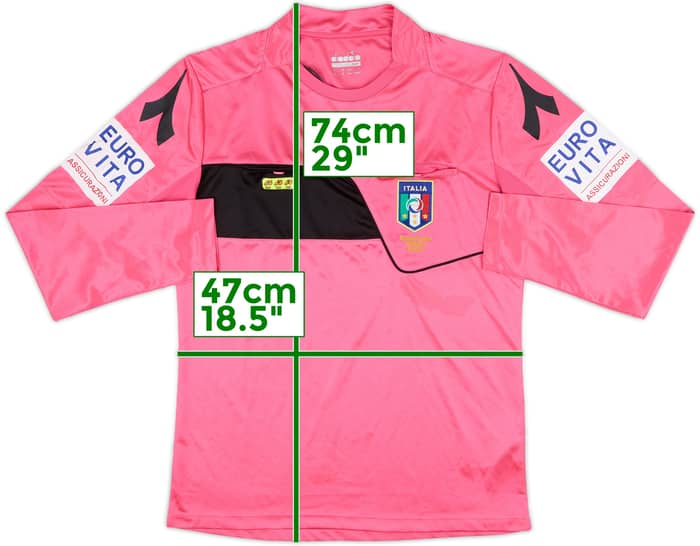 2017-18 Italy Diadora Referee L/S Shirt - 9/10 - (S)