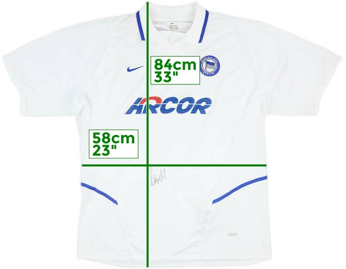 2002-04 Hertha Berlin Signed Away Shirt - 7/10 - (XXL)