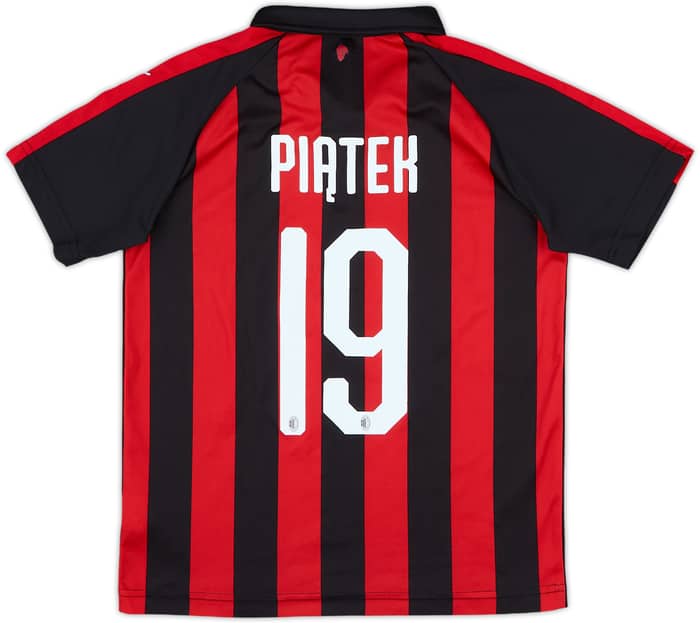 2018-19 AC Milan Home Shirt Piatek #19 - 8/10 - (M.Boys)