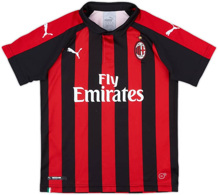 2018-19 AC Milan Home Shirt Piatek #19 - 8/10 - (M.Boys)