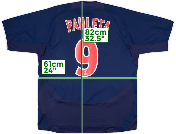 2003-04 Paris Saint-Germain Home Shirt Pauleta #9 - 9/10 - (XL)