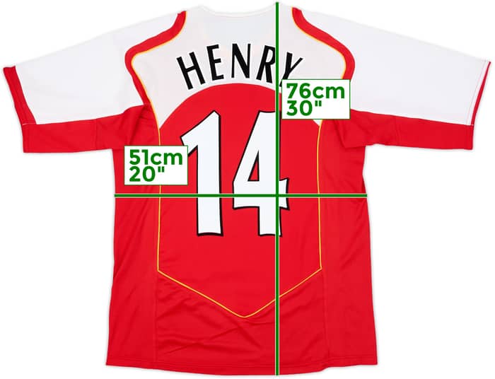 2004-05 Arsenal Home Shirt Henry #14 - 9/10 - (M)